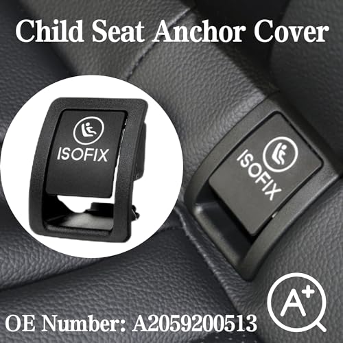 PMFCA Rear Child Seat Anchor ISOFix Cover Compatible with 2015-2020 Mercedes Benz C300 C350 C200 C180 C400 C450 C43 AMG C63 AMG W205 A2059200513 - Image 2