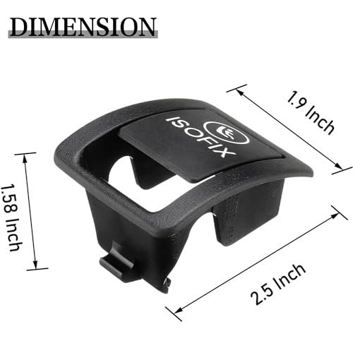 PMFCA Rear Child Seat Anchor ISOFix Cover Compatible with 2015-2020 Mercedes Benz C300 C350 C200 C180 C400 C450 C43 AMG C63 AMG W205 A2059200513 - Image 5