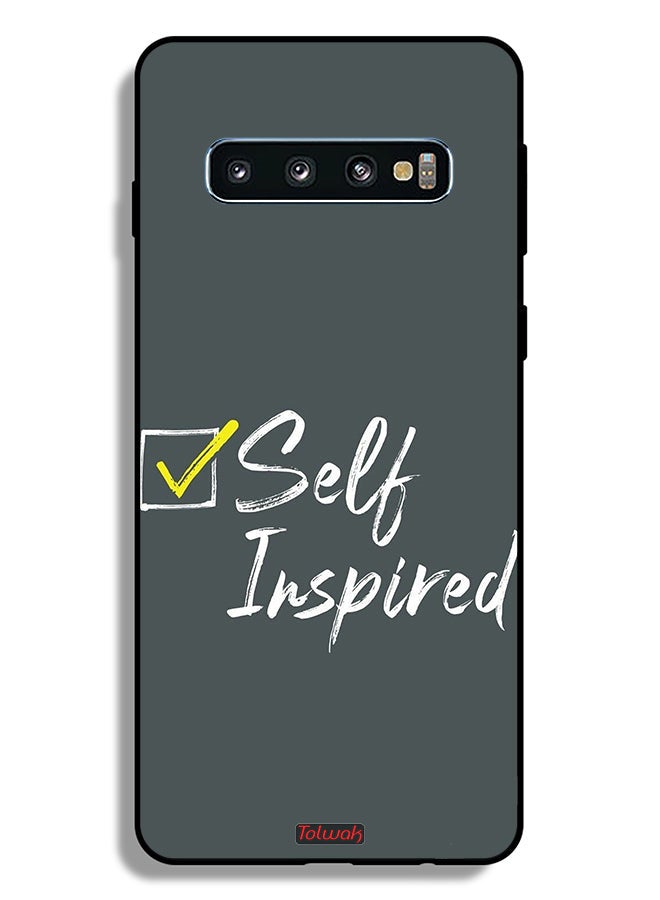 Tolwak Samsung Galaxy S10 Plus Protective Case Cover Self Inspired - Image 2