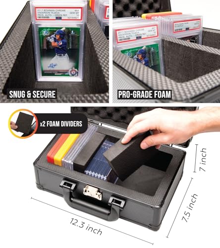 Panopply SLAB ARMOR 1 Row Graded Card Storage Box PSA Card Slab Case For Graded cards Holds 40+ Slabs 1 Row Graded Card Case for PSA Slab Box Graded 1 Row Card Storage Box Sports Baseball Card Collector Gifts - Image 4