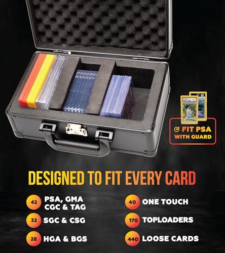 Panopply SLAB ARMOR 1 Row Graded Card Storage Box PSA Card Slab Case For Graded cards Holds 40+ Slabs 1 Row Graded Card Case for PSA Slab Box Graded 1 Row Card Storage Box Sports Baseball Card Collector Gifts - Image 2