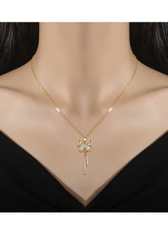 Shining luxury butterfly pendant necklace