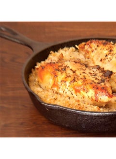 LODGE Pre-Seasoned Even Heat Distribution Cast Iron Skillet Black 22.8 cm L6SK3INT  - Image 3