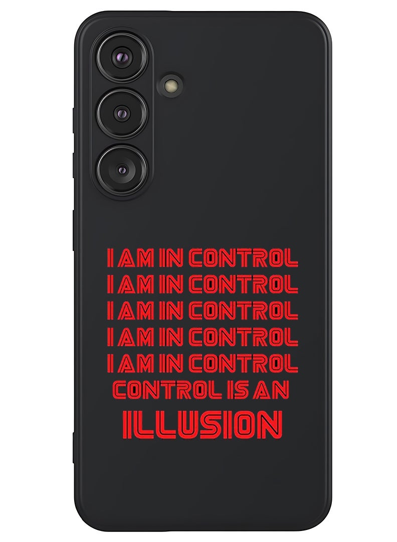 Theodor Protective Slim Fit Case Liquid Silicone Cover with Full Body Protection Anti-Scratch Shockproof Case For Samsung Galaxy S25 Plus (Black) - Control - Image 1