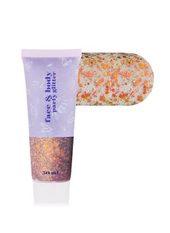 MEICOLY MEICOLY Chameleon Sunset Red Body Glitter,Chunky Glitter Paint,Color Changing Mermaid Face Glitter Gel,Holographic Glitter Sequin for Face Body Hair,Halloween Festival Party Glitter Makeup,50ml  - Image 2