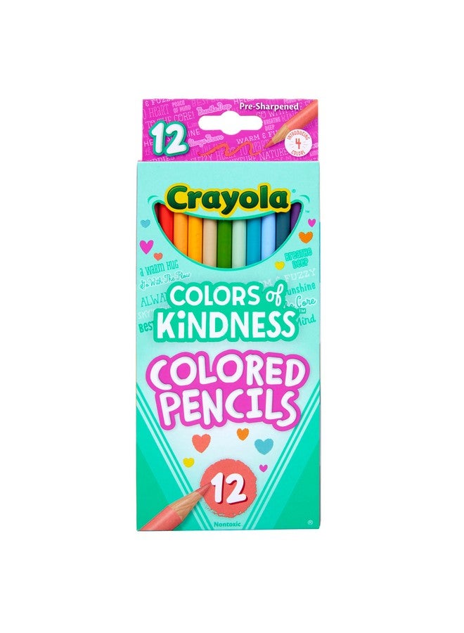 Crayola Colors of Kindness Special Edition Colored Pencils, School Supplies, 12 Count, Beginner Child and Up - Image 1