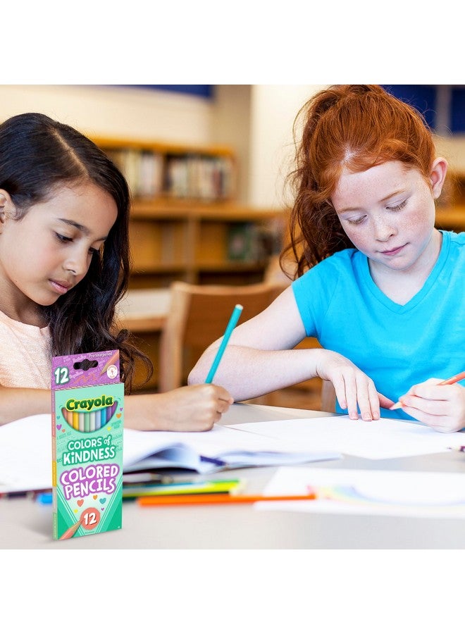 Crayola Colors of Kindness Special Edition Colored Pencils, School Supplies, 12 Count, Beginner Child and Up - Image 4