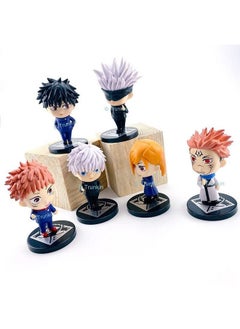 Trunkin Trunkin Jujutsu Kaisen Rubber Action Figures | (Set Ac) 6 Pcs Set 8-10 cms Itadori Yuji Fushiguro Megumi Kugisaki Nobara Gojo Satoru Ryomen Sukuna | Multicolor  - Image 3