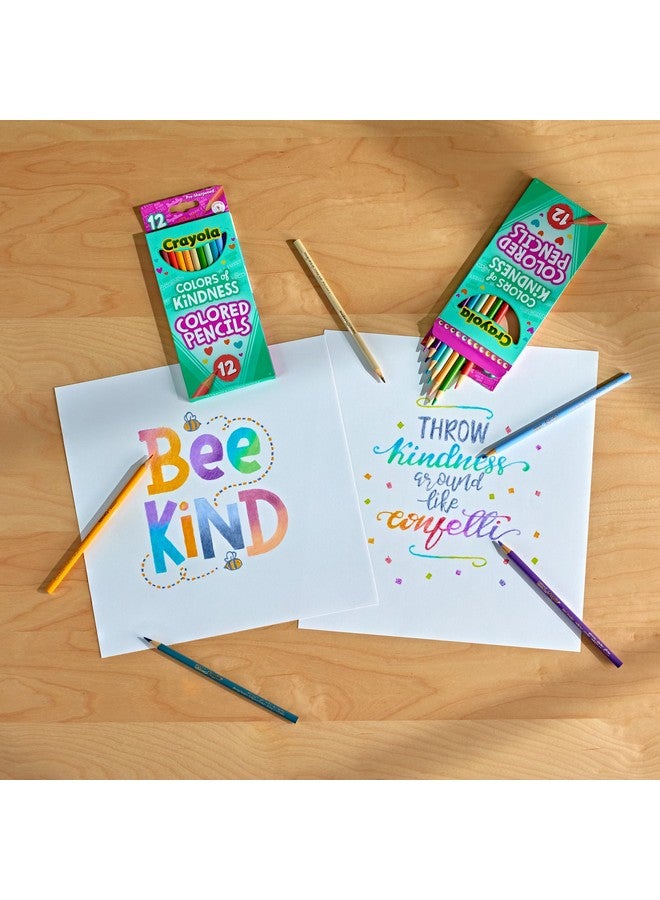 Crayola Colors of Kindness Special Edition Colored Pencils, School Supplies, 12 Count, Beginner Child and Up - Image 2