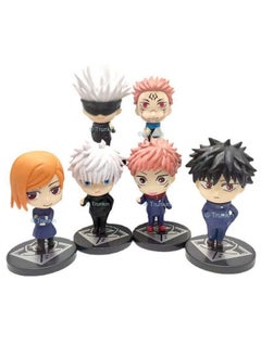 Trunkin Trunkin Jujutsu Kaisen Rubber Action Figures | (Set Ac) 6 Pcs Set 8-10 cms Itadori Yuji Fushiguro Megumi Kugisaki Nobara Gojo Satoru Ryomen Sukuna | Multicolor  - Image 5