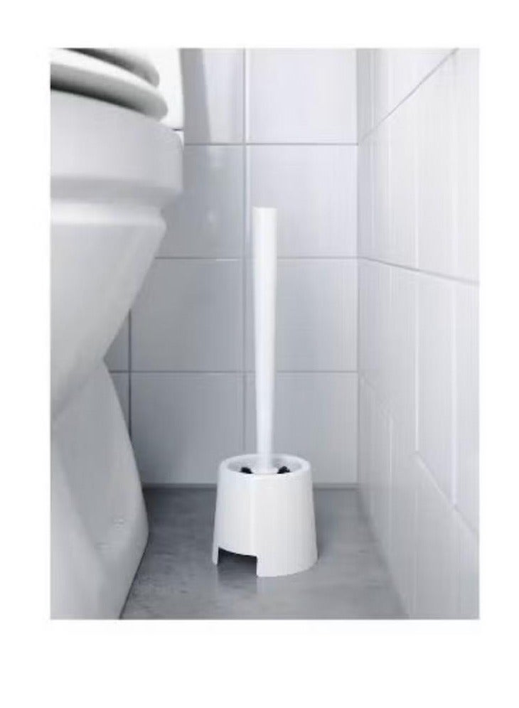 Toilet brush with holder, white - Image 2