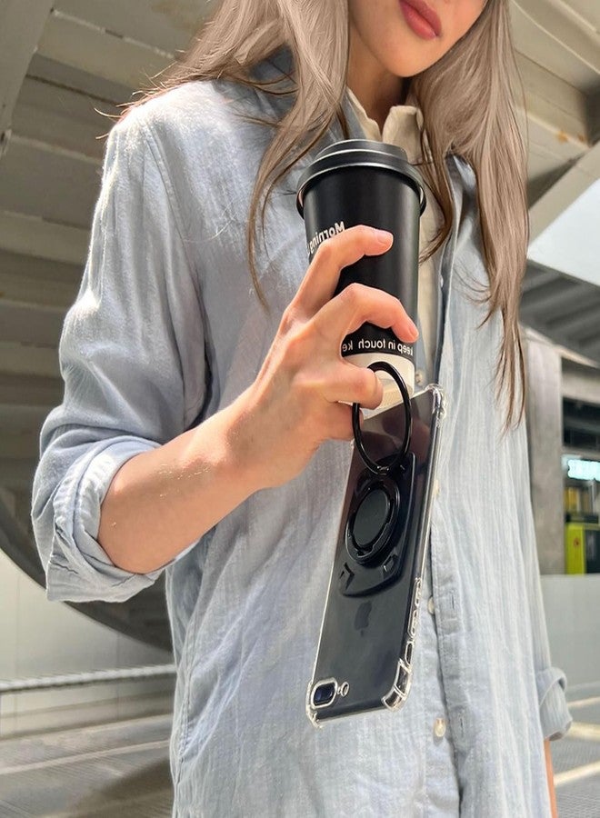 Nexstand M2 Cellphone Ring Stand(Black) with Buildin N52 Strong Magnet Universal Phone Kickstand, Grip,Compatible with iPhone,Pro Max, Galaxy, All Android Smartphone,Adhesive Sticker - Image 2