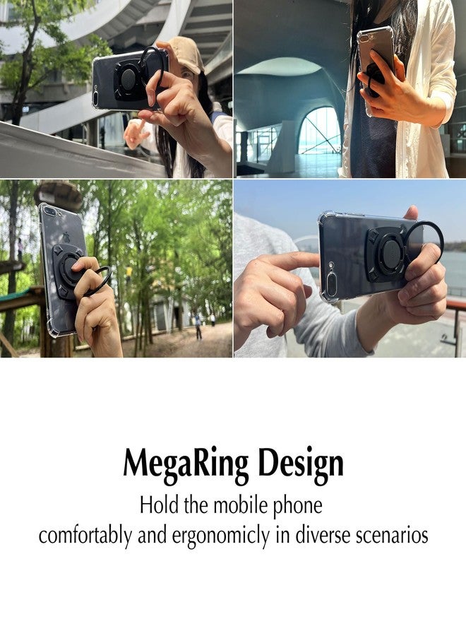 Nexstand M2 Cellphone Ring Stand(Black) with Buildin N52 Strong Magnet Universal Phone Kickstand, Grip,Compatible with iPhone,Pro Max, Galaxy, All Android Smartphone,Adhesive Sticker - Image 5