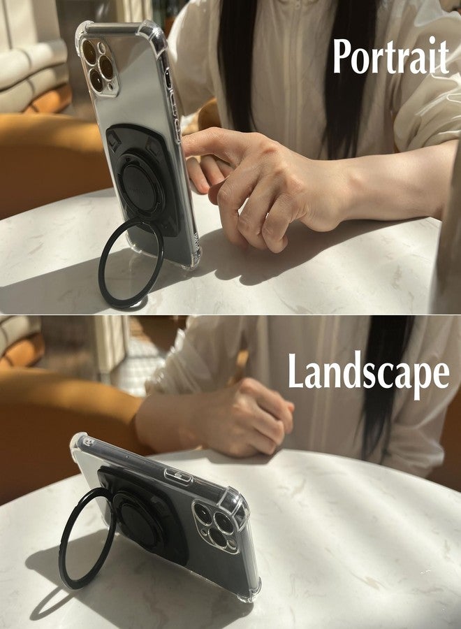 Nexstand M2 Cellphone Ring Stand(Black) with Buildin N52 Strong Magnet Universal Phone Kickstand, Grip,Compatible with iPhone,Pro Max, Galaxy, All Android Smartphone,Adhesive Sticker - Image 4