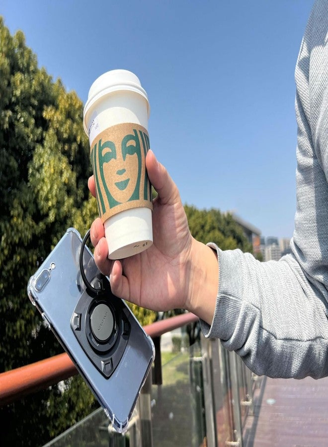 Nexstand M2 Cellphone Ring Stand(Black) with Buildin N52 Strong Magnet Universal Phone Kickstand, Grip,Compatible with iPhone,Pro Max, Galaxy, All Android Smartphone,Adhesive Sticker - Image 3