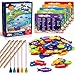 spring flower SpringFlower Wooden Magnetic Sight Word Fishing Game Sight Word Educational Toy for Age of 3456 Year Old Kids Boys GirlsHomeschoolVisual Tactile and Auditory Learning - Image 2