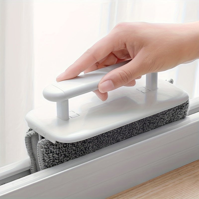 PETO 4pcs Detachable Window Groove Cleaning Brush - Ideal for Living Room, Plastic Material, No Power Required - Image 2