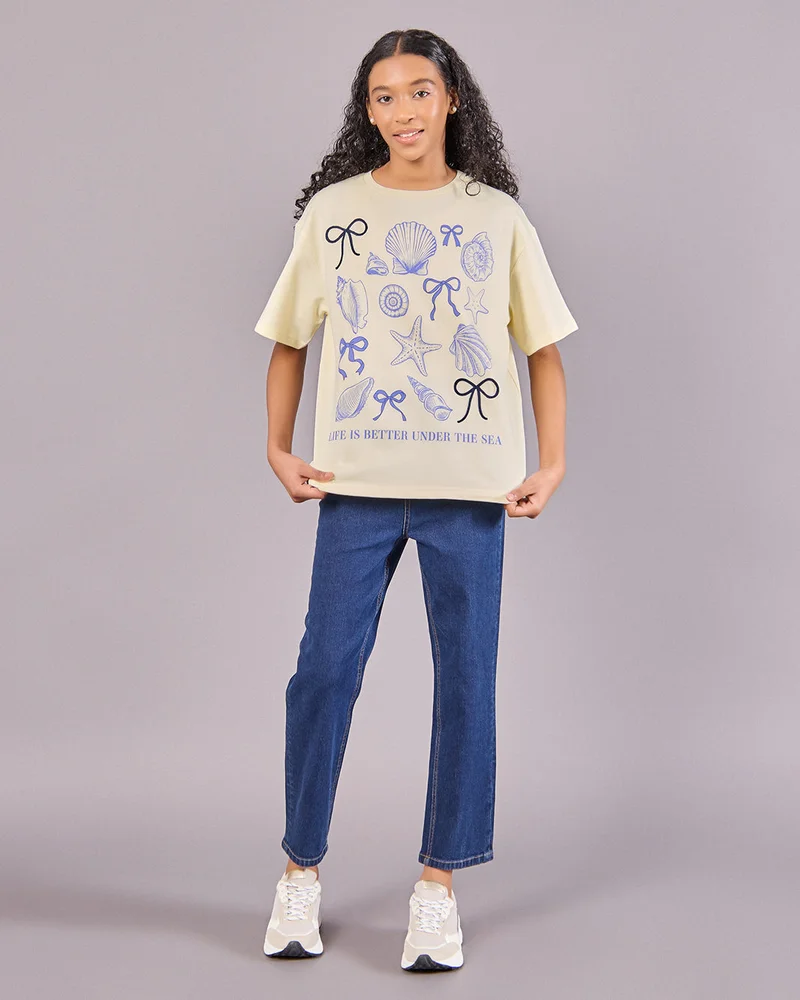Redtag Senior Girls Navy Basic Straight Fit Jeans