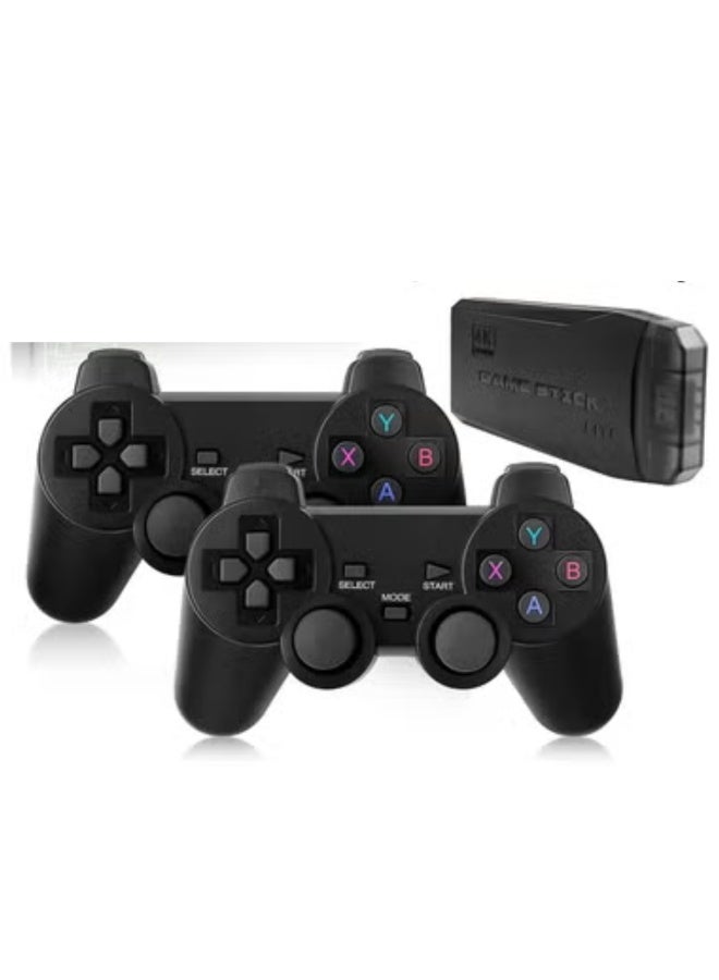 Game Console with Dual 2.4G Wireless Controllers – Plug & Play Video Game Stick with Built-In Games, 9 Classic Emulators, and HD HDMI Output for TV Gaming - Image 1