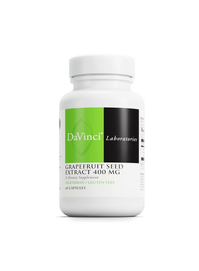 DAVINCI Labs Grapefruit Seed Extract 400 mg - Supports GI & Digestive Gut Health - Gluten Free, Vegetarian - 60 Capsules (30-Day Supply) - Image 1