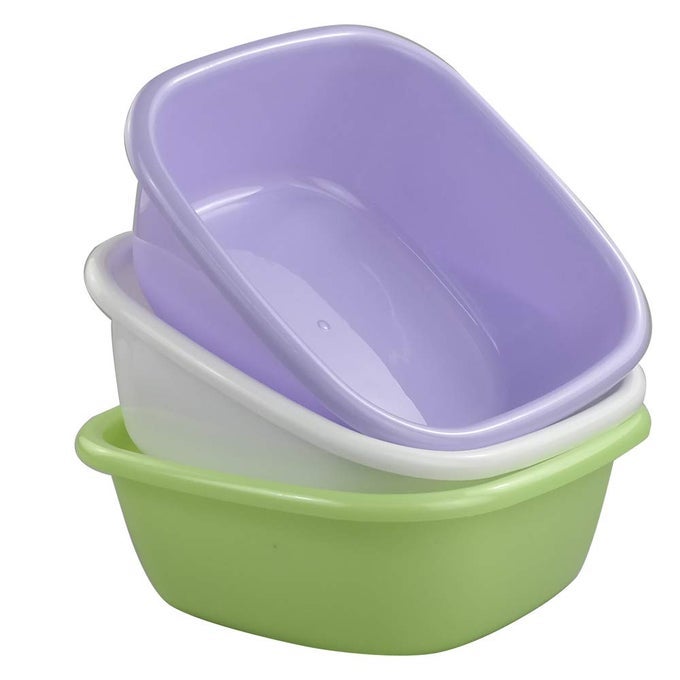 PLASTIC CAMPING WASH BASIN 8 QUART 3PACK