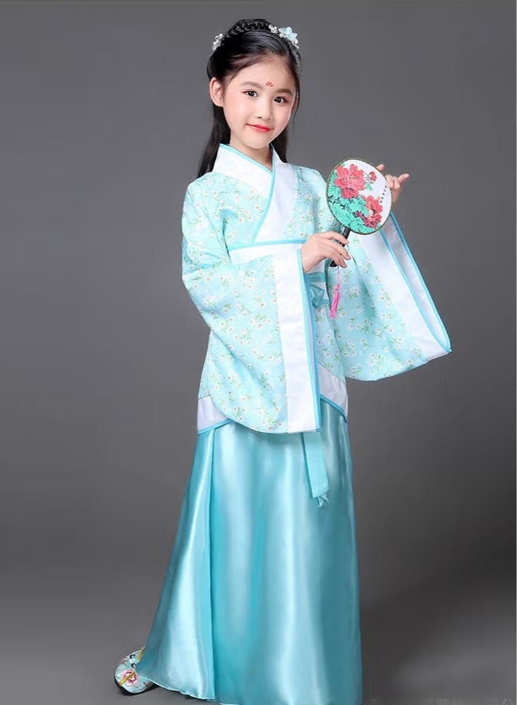 general New Retro Chinese Hanfu Dress Imitation of Tang and Song Dynasties Girls' Dress - Image 3