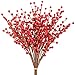 Whaline 12 Pack Red Berry Twig Stem, Artificial Burgundy Berry Picks for Christmas Tree Decorations, Crafts, Wedding, - Image 2
