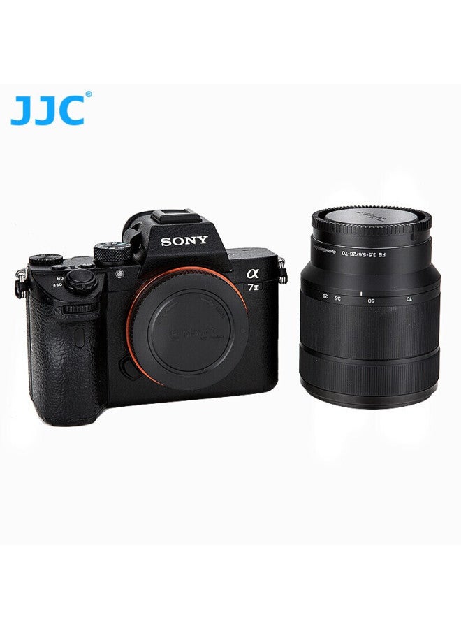 Jjc Compatible Lens Hood For Sony Camera Bodies, Lens Cap For A7r5/r4/r3 A7m4/m3 A7s3 A7c Zv-e1 Zv-e10 A6400 A6700 E-mount - Image 3