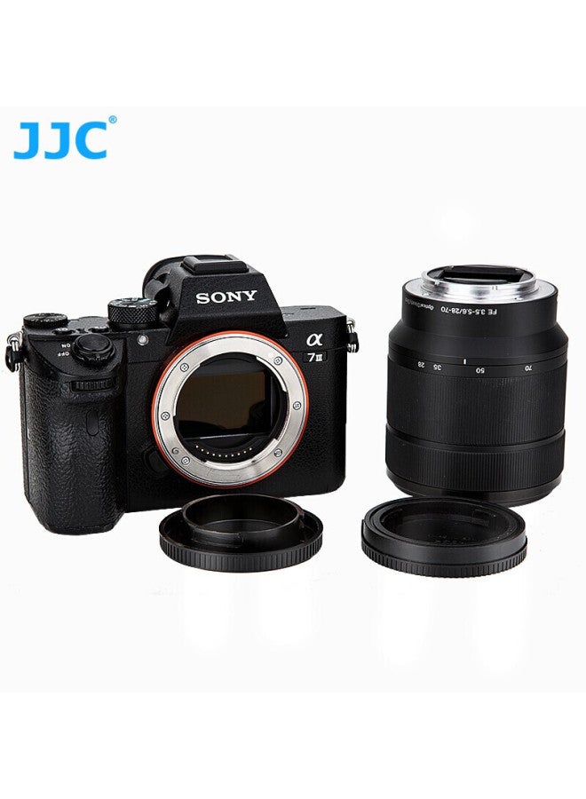 Jjc Compatible Lens Hood For Sony Camera Bodies, Lens Cap For A7r5/r4/r3 A7m4/m3 A7s3 A7c Zv-e1 Zv-e10 A6400 A6700 E-mount - Image 2