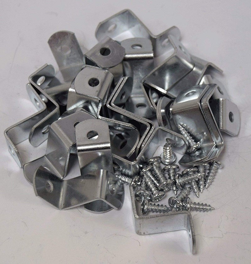 888 Corp 3/4" Offset Clips Extra Heavy Duty with Screws 100 Pack - Image 3