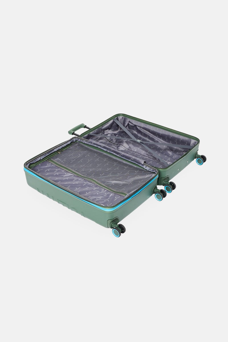NAUTICA 24-Inch Brand Logo Expandable Check In Spinner Luggage, Olive - Image 5