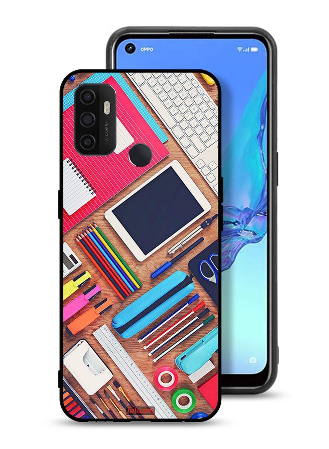 Tolwak Oppo A53s Protective Case Cover Girl Hobby Desk - Image 1