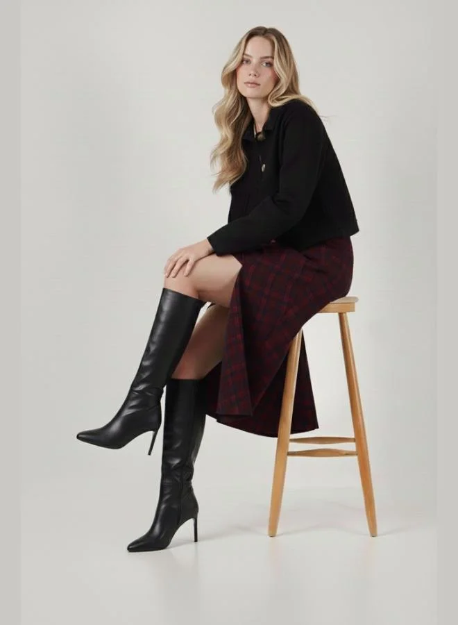 Lela Lela Cotton Blend Belted Pocket Midi Skirt Women's SKIRT 6833365