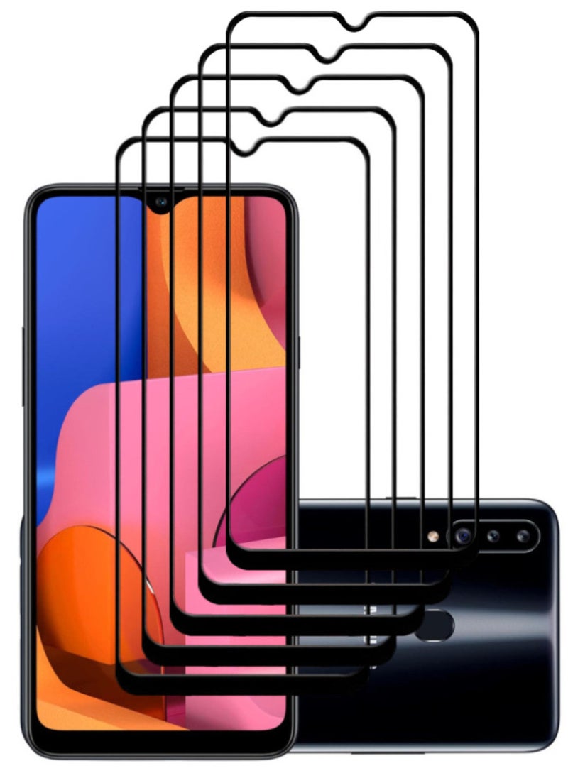 ACLIX 5 Pieces Antistatic ESD Dustproof Premium Quality High Definition Tempered Glass Screen Protector Designed For Samsung Galaxy A20s - Image 1