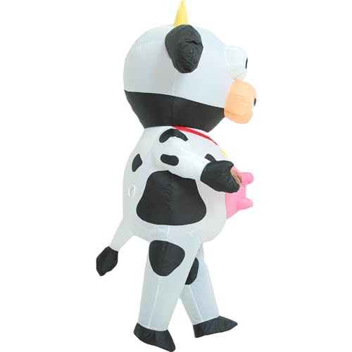 One Casa Inflatable Costume Adult,Blow Up Party Costumes,Full Body Inflatable Cow Costume,Halloween Costumes for Men Women - Image 5