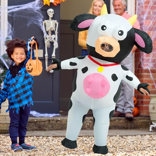 One Casa Inflatable Costume Adult,Blow Up Party Costumes,Full Body Inflatable Cow Costume,Halloween Costumes for Men Women - Image 3