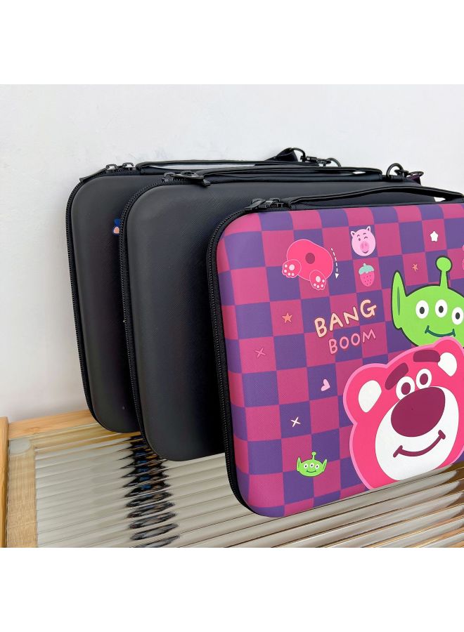 Cartoon IPadPro Protective Case 11 Inch Leather With Keyboard 10.9 Inch IPadAir5 Flat Full Set Storage Bag-Color:Black Lightning-Dimensions:IPAD Storage Bag 11 Inch - Image 4
