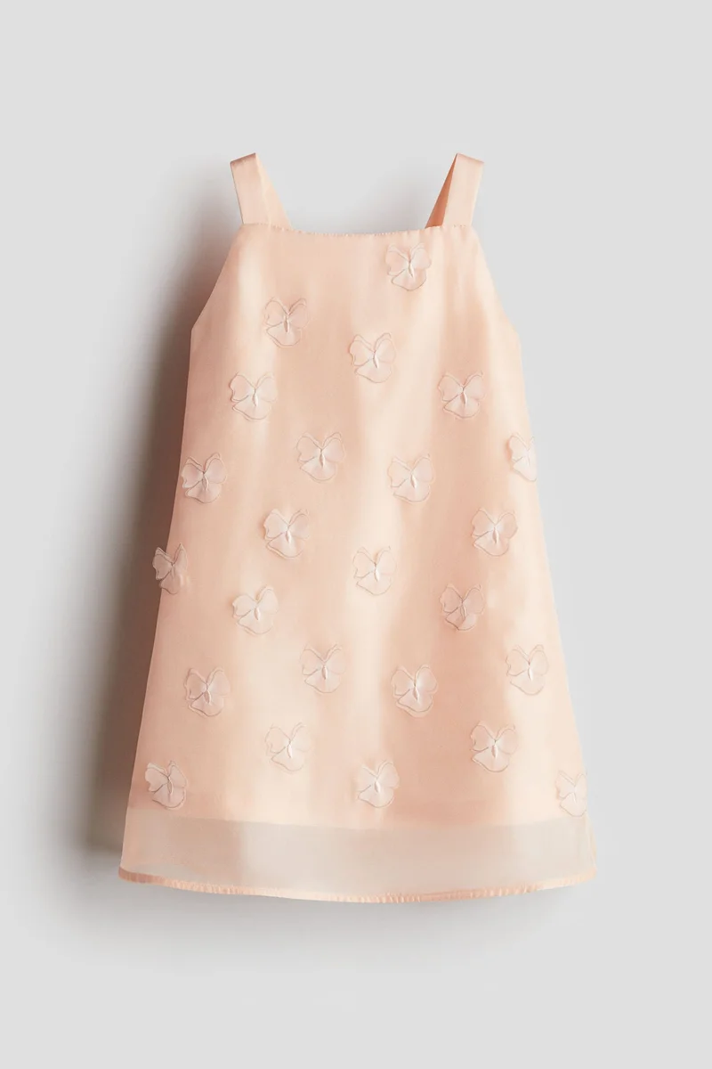 H&M Appliquéd organza dress