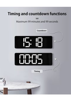 Bonita Digital Wall Clock Large Display, 16.2 Inch Large Wall Clocks, Modern LED Digital Clock with Remote Control for Living Room Decor  - Image 5