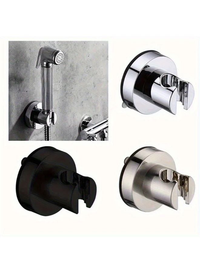 Heavy Duty Shower Head Holder With Strong Suction Cup Adjustable Arm Silvery - Image 2