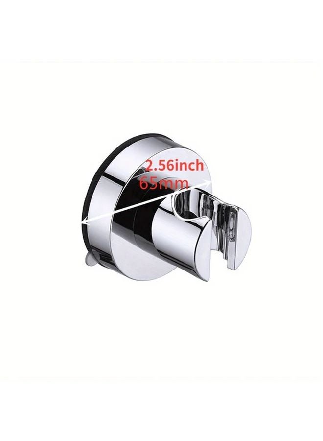 Heavy Duty Shower Head Holder With Strong Suction Cup Adjustable Arm Silvery - Image 1