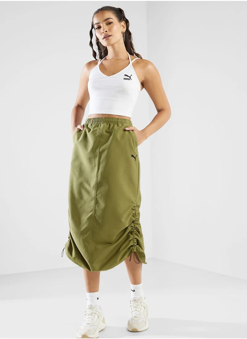 PUMA Dare To Midi Woven Skirt