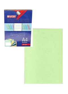 PARTNER 100-Piece A4 Size Binding Sheet Cover Light Green  - Image 1