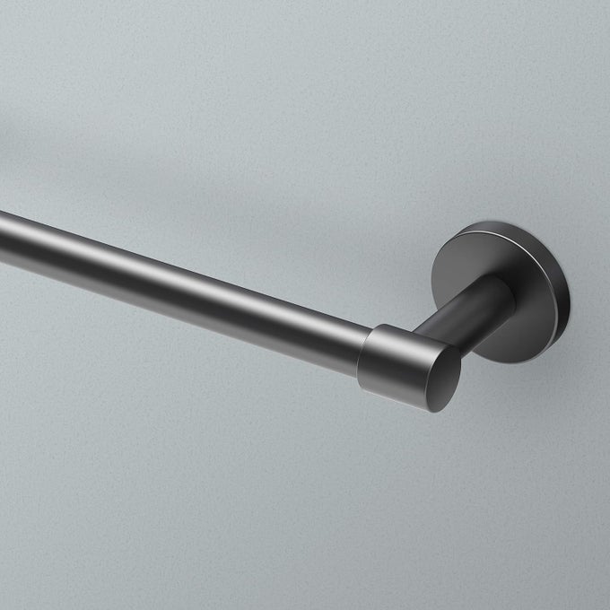 4660MX REVEAL 24 TOWEL BAR MATTE BLACK WALL MOUNTED TOWEL HOLDER FOR BATHROOM TOTAL LENGTH 2613