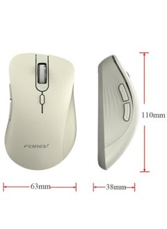 FV-G200 Wireless Mouse – 2.4G Wireless office business – 6 Buttons – energy-saving – 3200DPI  –  Effective Distance 10m – 1x AA Battery included – ON/ OFF Button  | Milk Tea - pzsku/Z625C5CD6D686B1C34329Z/45/_/1721518163/24430bf3-d092-4ea0-9dee-6b61e854b796