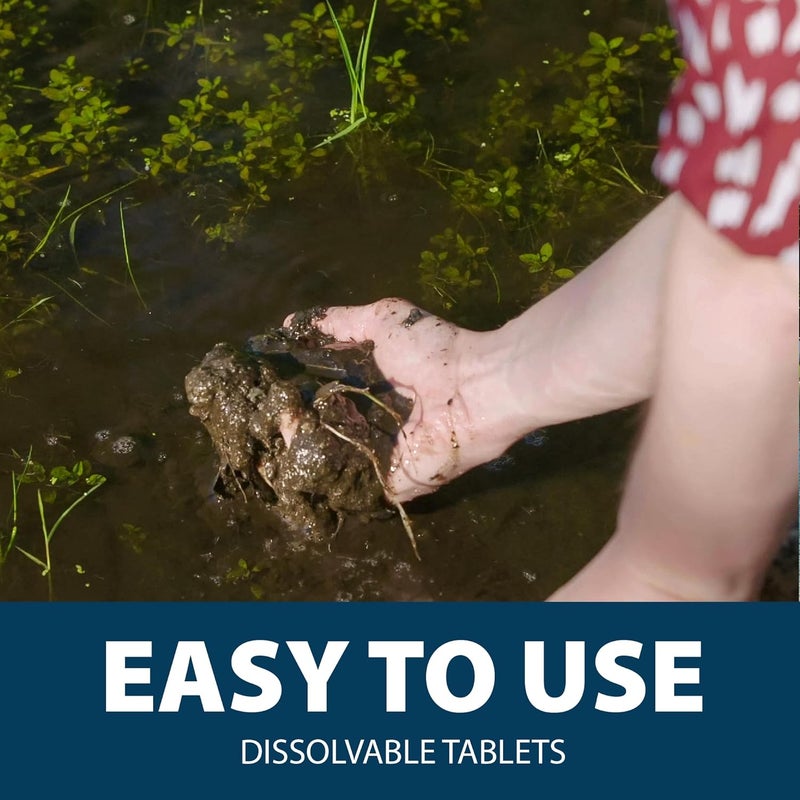 airmax MuckAway Natural Beneficial Bacteria for Outdoor Ponds & Lakes, Muck, Sludge & Noxious Odor Solution, Easy to use Enzyme Tablets, Cleaner Beach & Shoreline, Fish, Pet & Wildlife Safe, 8 Scoops - Image 5