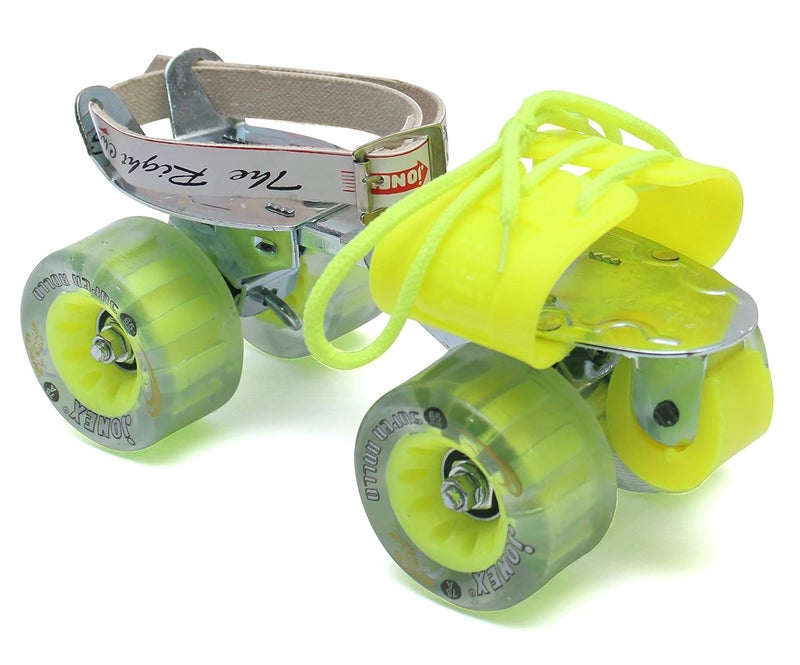 Jonex JJ Super Tenacity Roller Skates, Roller Skates, for Men, Skates for Women,Adjustable,Outdoor & Indoor Illuminating (Yellow) - Image 1