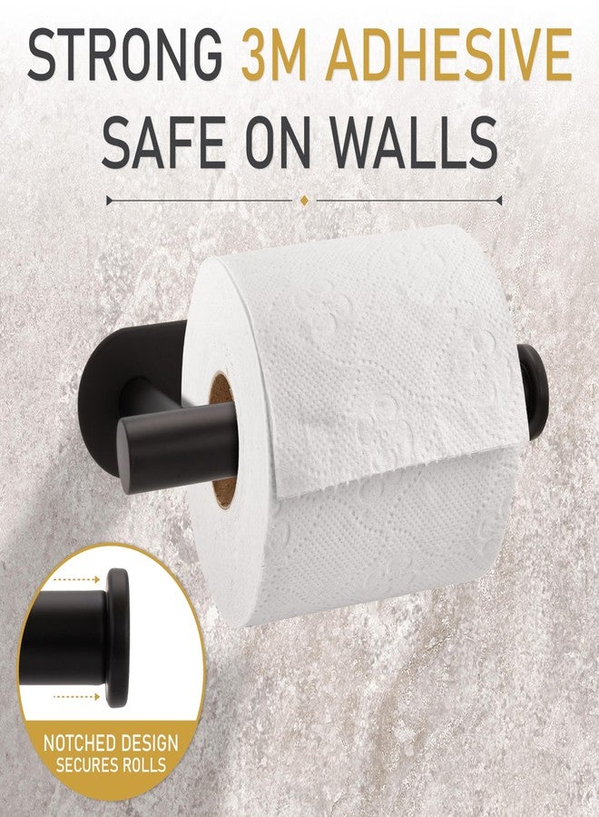 BROOKSTONE - [2 Pack] Self-Adhesive Toilet Paper Holder, Wall Mount Effortless Installation, Sleek Modern Look Fits Any Bathroom Decorative, Rust Proof Design - Image 2