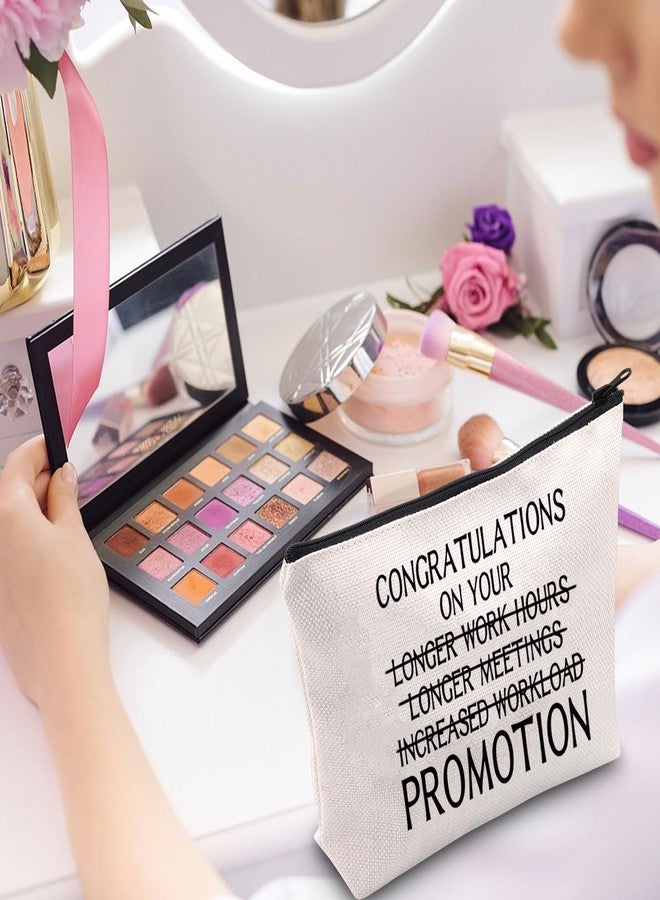 Gzrlyf Work Promotion Makeup Bag Congratulations on Work Promotion Gift for Her Funny Work Promotion Job Promotion Gifts Zipper Pouch (CONGRATULA) - Image 5