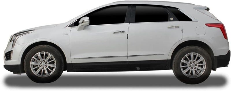 AUTO CLOVER Side Window Vent Visor 6 Piece Set for Cadillac XT5 (2016-2021) - Black - Image 4